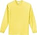 Port & Company Boys' Long Sleeve Essential T Shirt XS Yellow