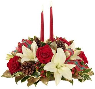 Christmas Holidays Choice - eshopclub Same Day Christmas Flower Delivery - Online Christmas Flowers - Christmas Flowers Centerpiece - Send Christmas Bouqet