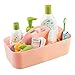 mDesign Baby Nursery Tote Caddy, for Wipes, Binkies, Medicine, Lotion - Medium, Coral