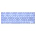 MOSISO Keyboard Cover Compatible with MacBook Pro with Touch Bar 13 and 15 Inch 2019 2018 2017 2016 (Model: A2159, A1989, A1990, A1706, A1707), Silicone Skin Protector, Serenity Blue primary