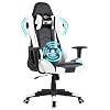 GANK Gaming Chair Racing Office Computer Chair High Back PU Leather Swivel Chair with Adjustable Massage Lumbar Support…