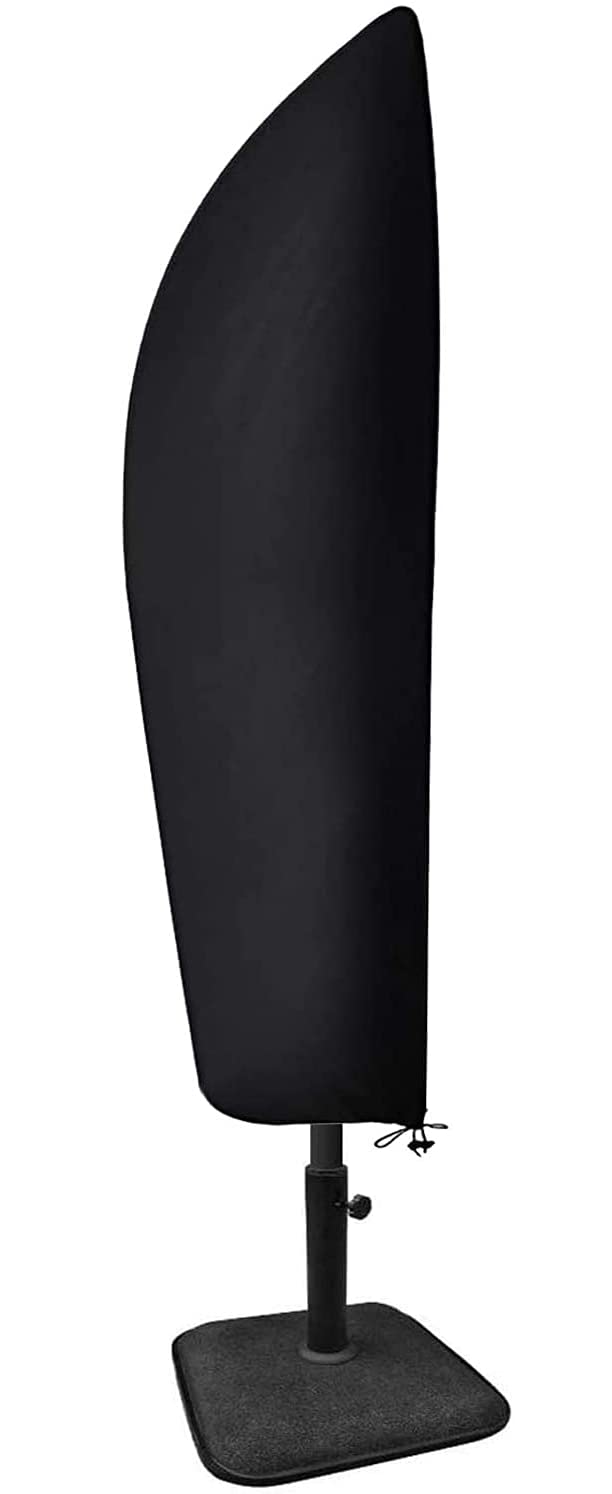 Parasol Cover, Waterproof Windproof Anti-UV Heavy Duty Rip Proof 210D Oxford Fabric Extra Large Cantilever Umbrella Cover with Zip (265 x 40/70/50 cm)