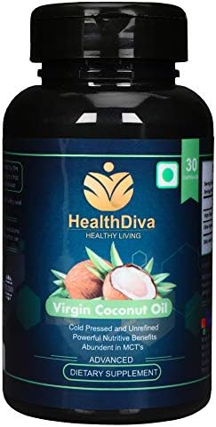 HealthDiva Virgin Coconut Oil Capsules -1000 mg (30)