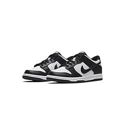 Nike Boy's Dunk Low (Big Kid) White/Black/White 5.5