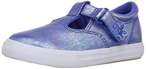 Keds daphne t-strap sneaker (toddler/little kid), blue iridescent…