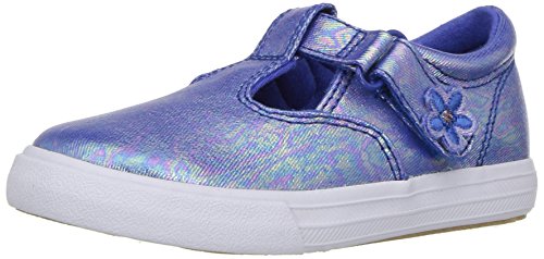 Keds Daphne T-Strap (Toddler/Little Kid),Blue Iridescent,12 Medium US Little Kid