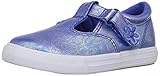 Keds Daphne T-Strap Sneaker, Blue Iridescent, 4 US