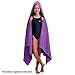 Flow Microfiber Quick Dry Swim Towel - Pool Towels for Competitive Swimming and Other Water Sports with Medium and Large Options Available (Purple, Medium (47” x 20”))