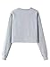 Clothink Women Black/Gray Long Sleeve Cropped Jumper Sweatshirt With Alien Print