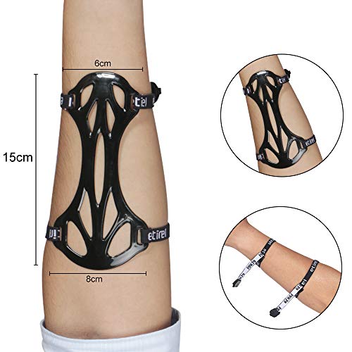 image for Huntingdoor Archery Mini Rubber Arm Guard Elastic 2 Strap Archer Safe 