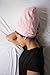 Grace Eleyae GE Women's Satin Lined Sleep Cap Slap Silky Beanie Hair Care Hat, Pink