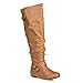 Twisted Women's Shelly Wide Calf Knee-High Boot- SHELLY104P COGNAC , Size 10