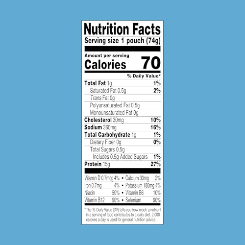 STARKIST TUNA CREATIONS RANCH POUCH (2.6 OZ – 1 PACK) WILD CAUGHT, HIGH PROTEIN SHELF STABLE SEAFOOD, GLUTEN FREE, SOY FREE, NO DRAINING, READY TO EAT FOR SALADS AND SANDWICHES