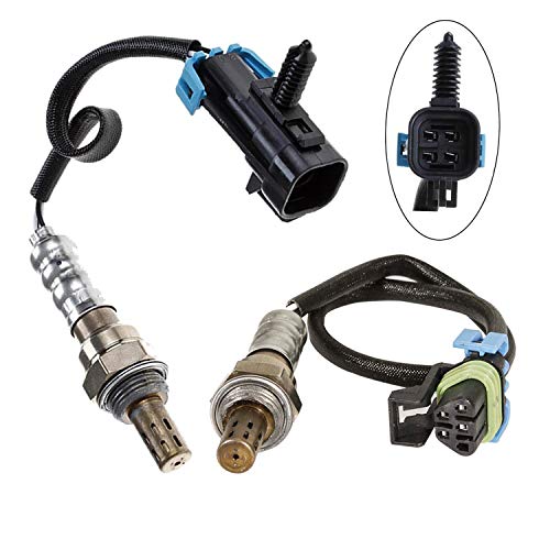 2pcs Oxygen Sensor 234-4242, 234-4530 Upstream & Downstream for 2008-2010 Pontiac G6 Solstice, 2008-2010 Saturn Vue Sky Aura, 2010-2014 GMC Terrain, 2008-2014 Chevrolet Malibu Equinox Captiva Sport