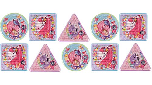 10 x Pony Mini Puzzle Mazes