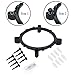 upHere ACC92RD CPU Air Cooler with 120mm PWM Red Led Fan,Anodized Black Aluminum fins