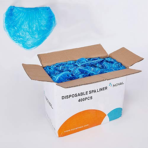 NOVAL Foot Bath Pedicure Spa Liner Disposable For Nail Salon Sky Blue Big Size Fits All Pedicure Chair 400 PCS Per Box