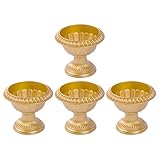 MAGICLULU 4Pcs Small Urn Vase Urn Shaped Gold