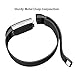 Maledan for Fitbit Charge 2 Bands, Stainless Steel Milanese Loop Metal Replacement Accessories Bracelet Strap with Unique Magnet Lock for Fitbit Charge 2 HR Black Small