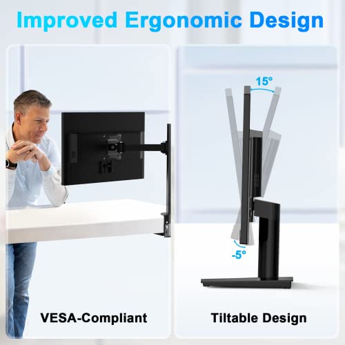 Jlink Computer Monitor, FHD 24 Inch Monitor, 1920x1080P 75Hz 5ms(GTG) 99% sRGB LCD Computer Display with HDMI VGA 3.5mm Audio, HDR Low Blue Light Anti-Glare VA Screen with Freesync, Tilt Adjustable