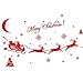 Wall sticker,SMTSMT Christmas Decoration Decal Window Stickers (Red)