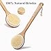 Chikoni Dry Bath Body Brush Back Scrubber with Anti-Slip Long Wooden Handle, Natural Bristles Body Massager, Perfect for Exfoliating, Detox and Cellulite, Blood Circulation, Good for Health
