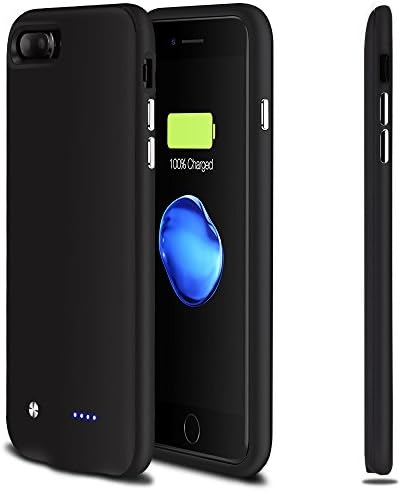 iPhone 7 Plus Battery Case,Gright 4880mAh Ultra Slim(13mm) Portable Charger for iPhone 7 Plus(5.5 inch) Charging Case 150% Extended Battery Pack Power Cases Juice Bank Cover (Black)