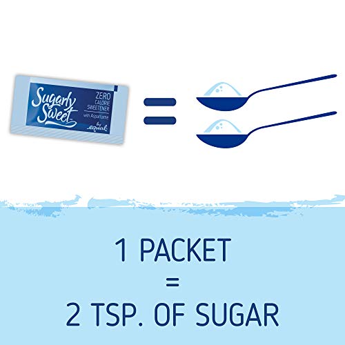 SUGARLY SWEET Zero Calorie Sweetener Packets with Aspartame, Sugar Substitute, Sugar Alternative, Blue Sweetener Packets, 2,000 Packets - Thumbnail 6