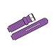 Xberstar Replacement Silicone Watch Band Strap for Garmin Forerunner 220 230 235 630 620 735 Watch with Pins & Tools (Purple)