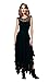 CA Mode Women's Sleeveless Floral Lace Tiered Long Irregular Party Dress
