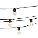 LampLust 50 Ft Outdoor String Lights - Commercial Grade Light Strand with 24 Edison Bulbs, Waterproof for Outdoor Lighting, ST14 Bulbs Included, Connectable, Dimmable, ETL Listed