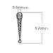 Bolo Tie Tips Replacement End Caps 6 Pack, Antique Silver Tone