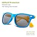 RIVBOS Kids Sunglasses Polarized UV Protection Flexible Rubber Glasses Shades with Strap for Boys Girls RBK004