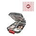 Pill Organizer 10 Compartments Travel Portable, Pill Case for Purse, Pill Box for Vitamin 2Pcs (Black+White)