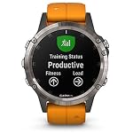 Garmin Unisex - Adult Fēnix 5 Plus Sports Watch, Orange/Grey, TU EU - Image 6