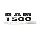 2x Ram 1500 Emblems ABS Nameplate Badge Fit For RAM 1500 (Matte Black)