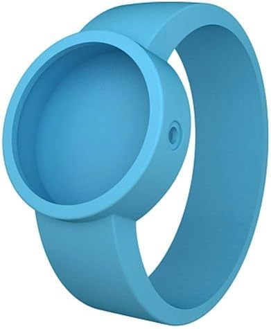 Light Blue O clock Rubber Watch Strap by Fullspot - Large
