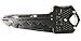 All Black Folding Pocket Key Knife 1.5-Inch Stainless Steel Drop Point Blade Hard Cased