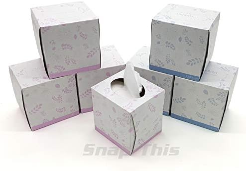 Tissue Boxes Cube Ultra Soft Luxurious White Facial Family Wipe Towel Hand Paper (24)