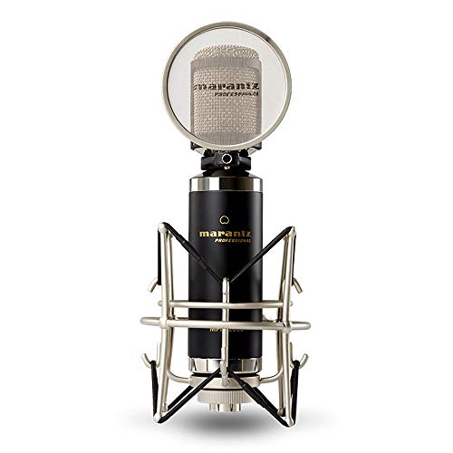 Marantz Professional MPM-2000 | Cardioid Condenser Microphone with Pop Filter, Shock Mount, & Carry Case (34mm / XLR Out)