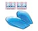 LOTGO Unisex Massaging Insoles for Pain Heel,Achilles Tendonitis and Heel Spurs (Blue, Women)
