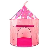 HiDreammy Princess Play Tent Toys with Twinkle Colored Lights for Kids