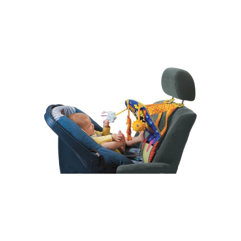 Taf Toys Toe Time Infant Car Seat Toy | Kick and Play Activity Center with Music, Lights, Mirror, and Jingling Toys…