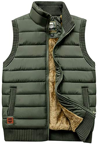Vcansion Men's Quilted Fleece Vest