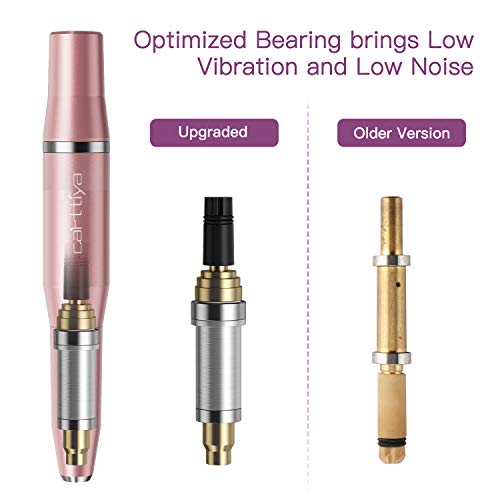 Electric Nail Drill, Carttiya Professional Efile for Acrylic, Gel Nails, Compact Nail File Drill with Nail Polishing Kit, Quiet and Efficient, Manicure Pedicure Polishing Shape Tool for Home Salon Use