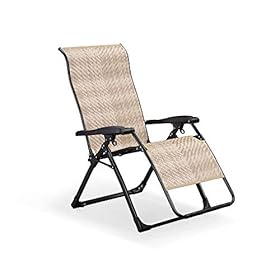 PURPLE LEAF Outdoor Zero Gravity Lounge Chair Patio Wicker Rattan Recliner Chairs Beach Pool Lawn Camping Indoor Office… 41H847RixJL