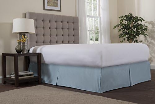 Reversifi - Center Pleat Bed Skirt - 18 Colors Avalaible - Twin Size - Dream Blue