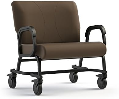 ComforTek Titan Bariatric Mobility Assist Chair w/Casters - 30”W Seat - 600lbs - Java