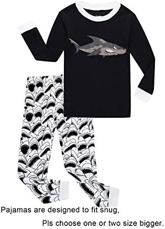 Children Pajamas Boys Pjs Cotton Toddler Kids Sleepwear Set 100% Cotton
