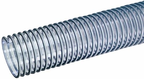 Tigerflex GT Series PVC Ducting/Material Handling Hose, 15 PSI Max Pressure, 2 inches ID, 100 feet Length